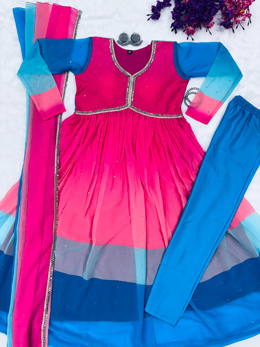 Peding Gown With Dupatta & Pent